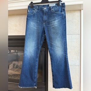 AG Adriano Goldschmied Blue Cropped Jeans